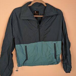 All in Motion Cropped Dual-Color Windbreaker